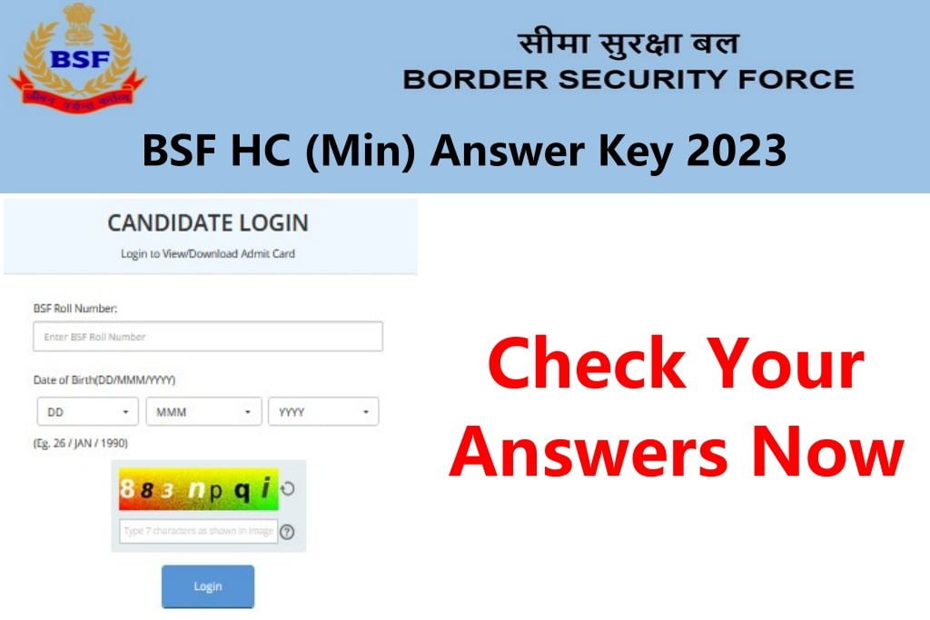 BSF HC (Min) Answer Key 2023
