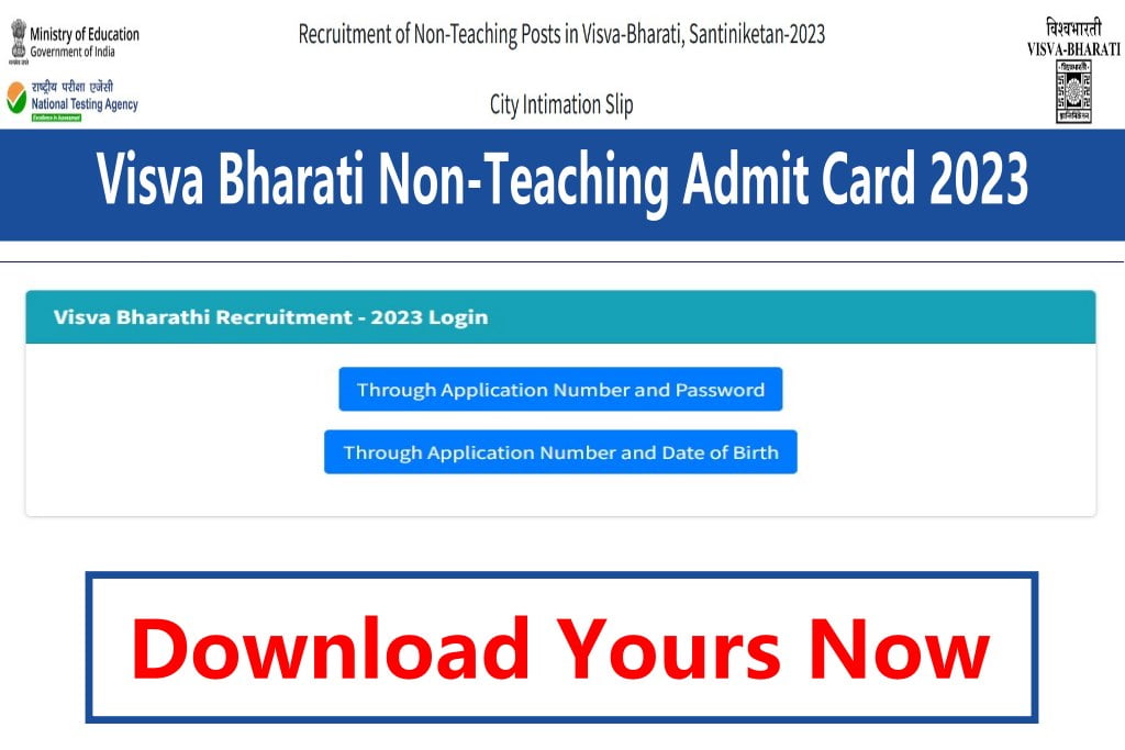 Visva Bharati Non-Teaching Admit Card 2023