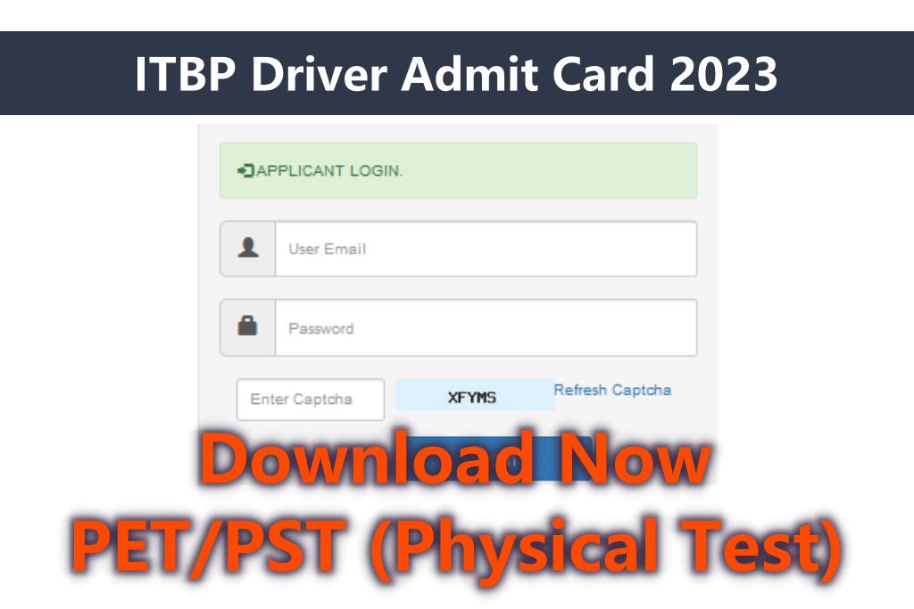 ITBP Driver Admit Card 2023